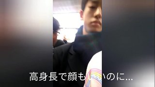本物の痴漢をスマホで撮影、犯人の顔付き！熱い日本の性交